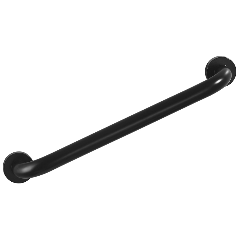 Μεγάλη Βοηθητική Λαβή Στήριξης ΑΜΕΑ 50cm Inox Τοίχου, Μπάνιου - Μπάρα Στήριξη για AMEA Μαύρη Ανοξείδωτη
